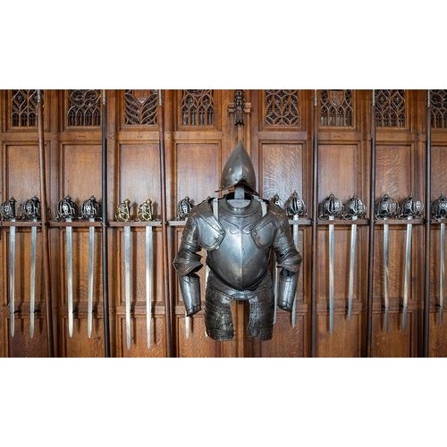 Knights armor and weapons Edinburgh Castle-Scotland